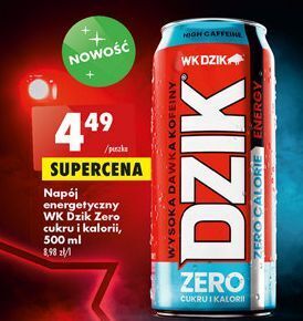 Biedronka Napój energetyczny zero kalorii wk dzik oferta
