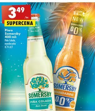 Biedronka Piwo somersby mandarine 0.0% oferta