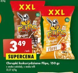 Biedronka Chrupki kukurydziane toffi flips oferta