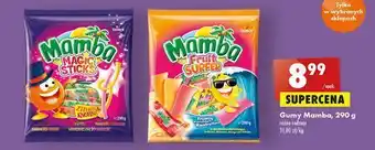 Biedronka Guma rozpuszczalna owocowa mamba magic sticks oferta