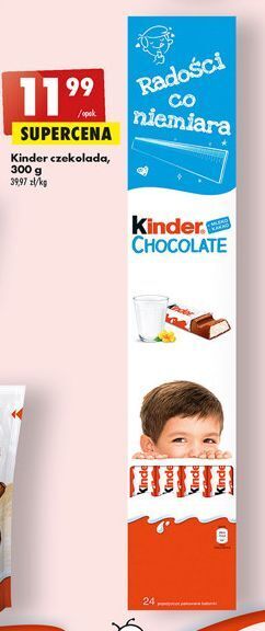 Biedronka Czekoladki kinder chocolate oferta