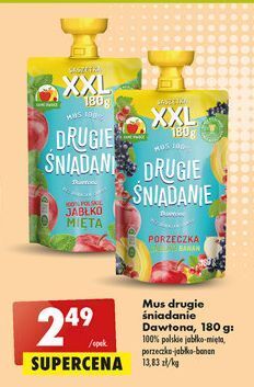 Biedronka Mus polskie jabłko drugie śniadanie oferta