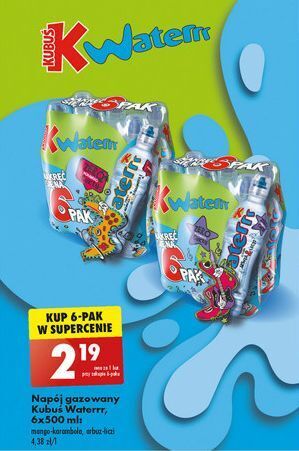 Biedronka Woda arbuz-liczi kubuś waterrr oferta