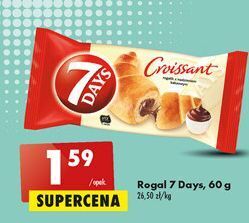 Biedronka Croissant z nadzieniem o smaku kakaowym 7 days oferta