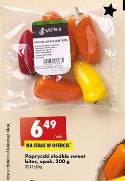 Biedronka Papryczki sweet bites biedronka warzywniak oferta
