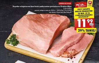Biedronka Szynka wieprzowa bez kości kraina mięsa oferta