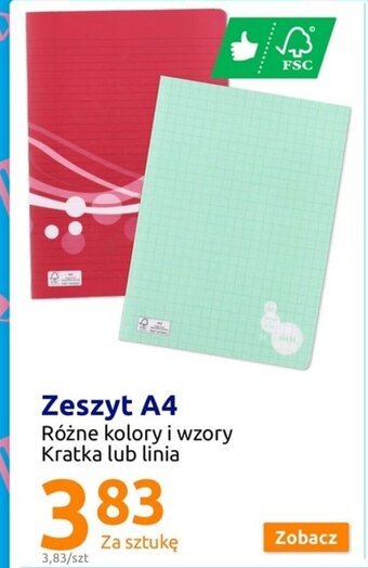 Action Zeszyt A4 oferta