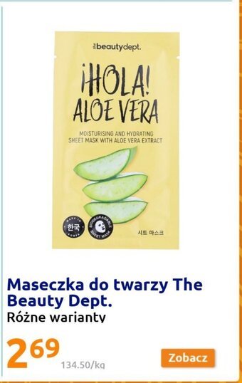 Action The Beauty Dept. Maseczka do twarzy oferta