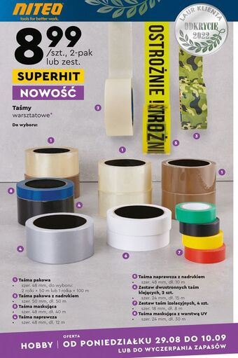 Biedronka Taśma naprawcza 48 mm x 12 m niteo tools oferta