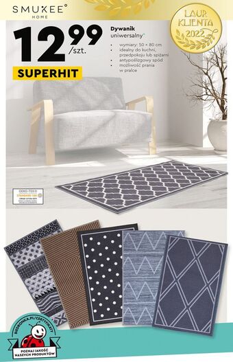 Biedronka Dywanik łazienkowy 50 x 80 cm smukee home oferta