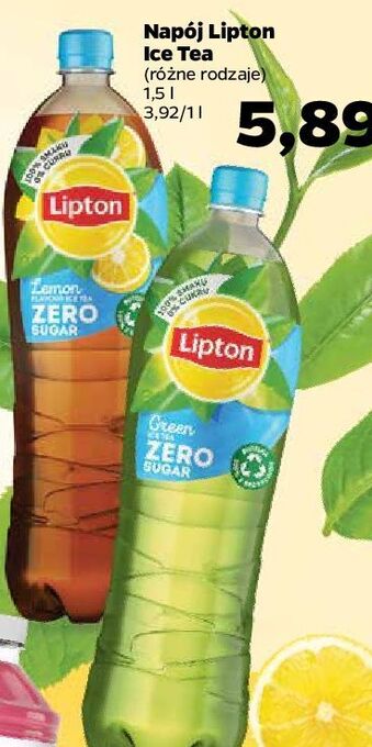 Netto Herbata mrożona zero lipton green ice tea oferta