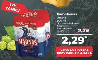 Netto Piwo harnaś jasne pełne oferta