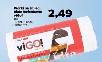 Netto Worki na śmieci białe 18 l vigo! oferta