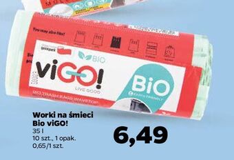 Netto Worki na śmieci bio z uszami 35 l vigo! oferta