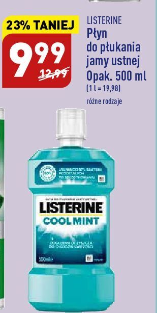 ALDI Płyn do płukania ust listerine cool mint oferta