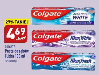 ALDI Pasta do zębów cooling crystals colgate max fresh oferta