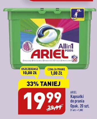 ALDI Kapsułki do prania color ariel all in 1 oferta