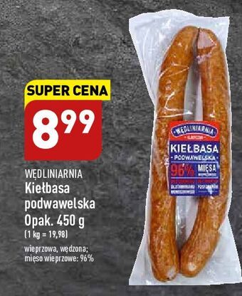 ALDI Kiełbasa podwawelska wędliniarnia classic oferta