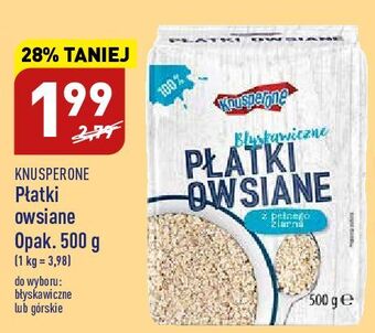 ALDI Płatki owsiane błyskawiczne knusperone oferta