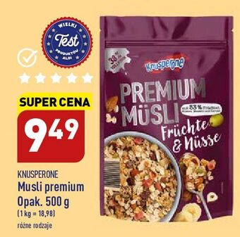ALDI Musli owoce i orzechy knusperone oferta