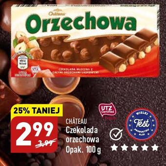 ALDI Czekolada mleczna z całymi orzechami laskowymi chateau oferta
