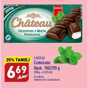 ALDI Czekolada deserowa z miętą pieprzową chateau oferta