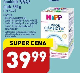 ALDI Mleko 4 hipp junior combiotik oferta