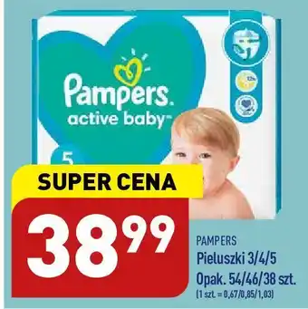 ALDI Pieluszki dla dzieci extra large pampers active baby oferta