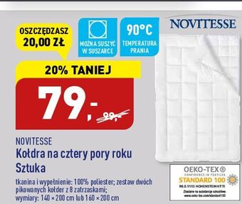 ALDI Kołdra na cztery pory roku novitesse oferta