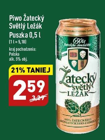 ALDI Piwo zatecky svetly lezak oferta
