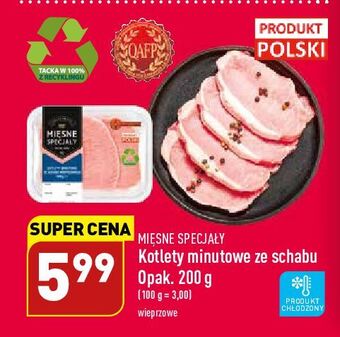 Kotlety minutowe ze schabu wieprzowego mięsne specjały zawsze świeże (aldi)