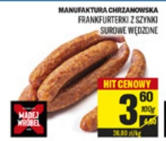 TomiMarkt Manufaktura Chrzanowska Frankfurterki z szynki surowe wędzone 100 g oferta