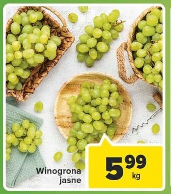 Carrefour Winogrona jasne 1 kg oferta
