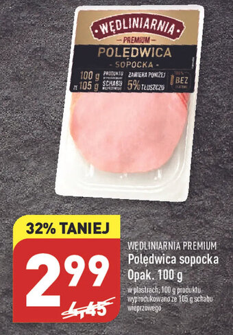 ALDI Wędliniarnia Premium Polędwica sopocka 100 g oferta