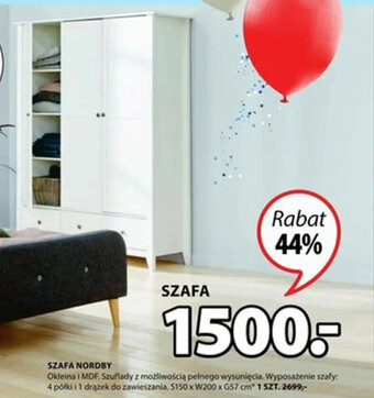 JYSK Szafa Nordby oferta