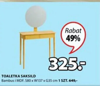 JYSK Toaletka Saksild oferta