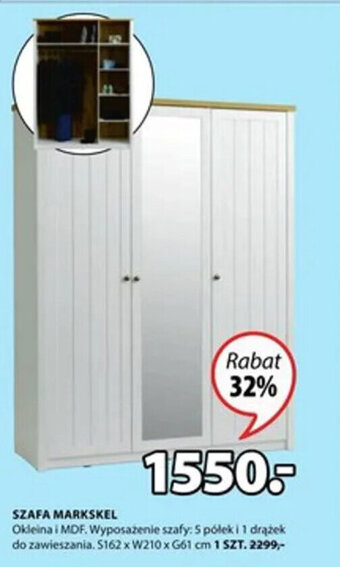 JYSK Szafa Markskel oferta