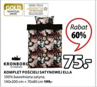 JYSK Komplet pościeli satynowej Ella oferta