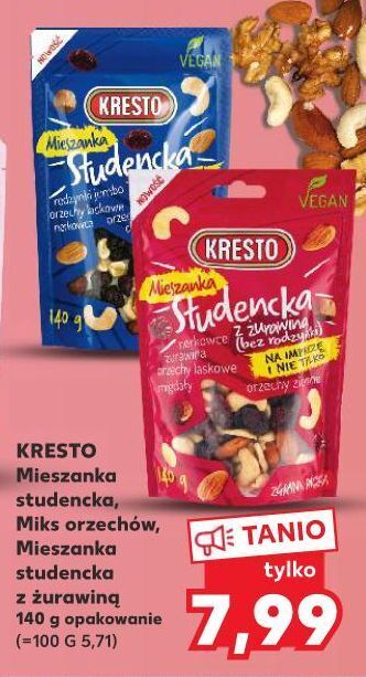 Kaufland Mieszanka studencka kresto oferta