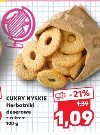 Herbatniki deserowe z cukrem cukry nyskie