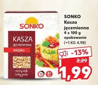 Kaufland Kasza jęczmienna wiejska sonko oferta