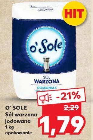 Kaufland Sól warzona jodowana o'sole oferta