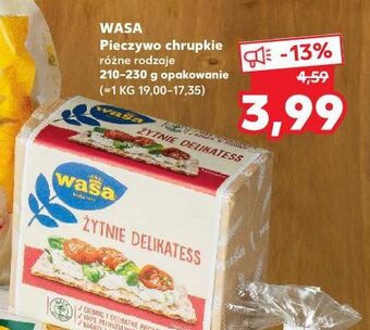 Kaufland Pieczywo chrupkie żytnie delikatess wasa oferta