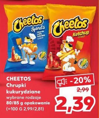 Kaufland Chrupki ketchup cheetos oferta