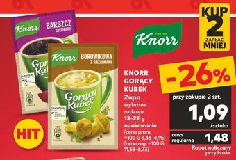 Kaufland Barszcz czerwony knorr gorący kubek oferta