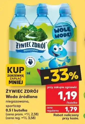 Kaufland Woda niegazowana żywiec zdrój zdrojek oferta