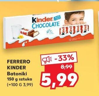 Kaufland Czekoladki kinder chocolate oferta