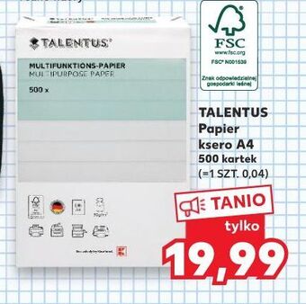 Kaufland Papier ksero a4 80 g talentus oferta