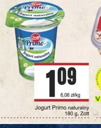 Słoneczko Jogurt Primo naturalny Zott 180g oferta