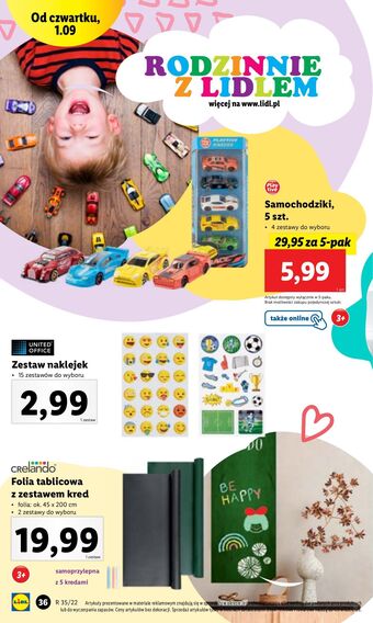Lidl Folia tablicowa crelando oferta